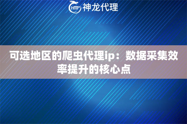 可选地区的爬虫代理ip：数据采集效率提升的核心点