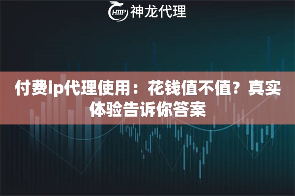付费ip代理使用：花钱值不值？真实体验告诉你答案