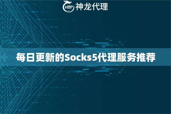 每日更新的Socks5代理服务推荐