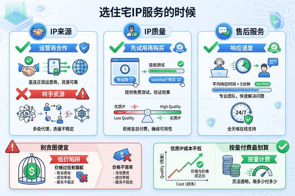 国内住宅ip购买：新手避坑指南，选对资源其实很简单