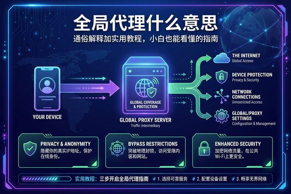 全局代理什么意思：通俗解释加实用教程，小白也能看懂的指南