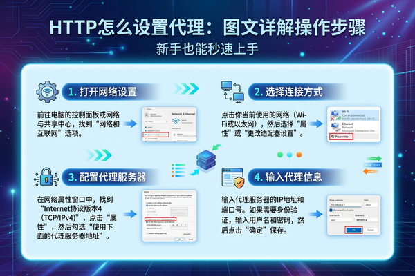 http怎么设置代理：图文详解操作步骤，新手也能秒速上手