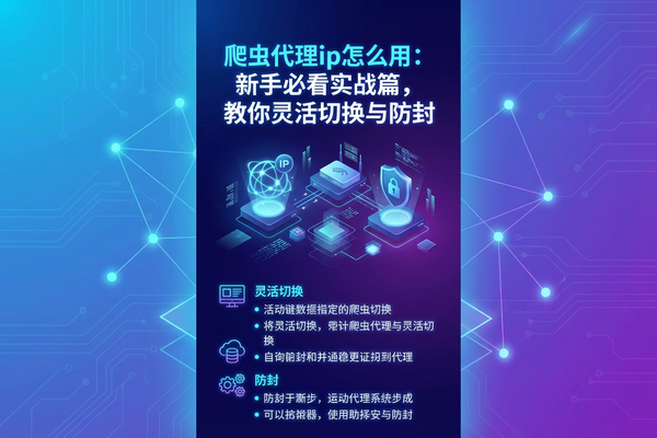 爬虫代理ip怎么用：新手必看实战篇，教你灵活切换与防封