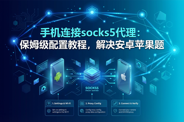 手机连接socks5代理：保姆级配置教程，解决安卓苹果设置难题