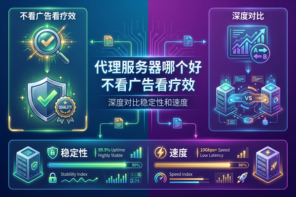 代理服务器哪个好:不看广告看疗效,深度对比稳定性和速度 代理服务器哪个好:不看广告看疗效,深度对比稳定性和速度