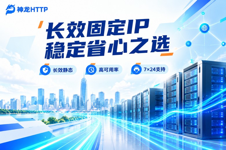 神龙HTTP长效固定IP代理服务