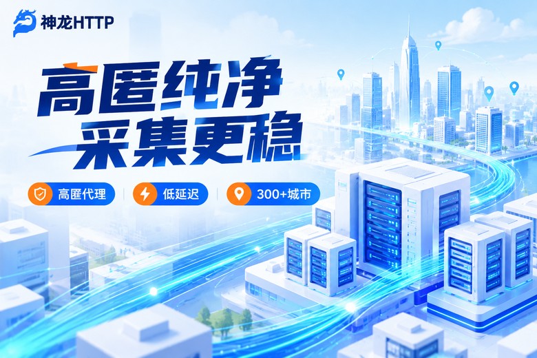 神龙HTTP高匿纯净代理IP服务插画
