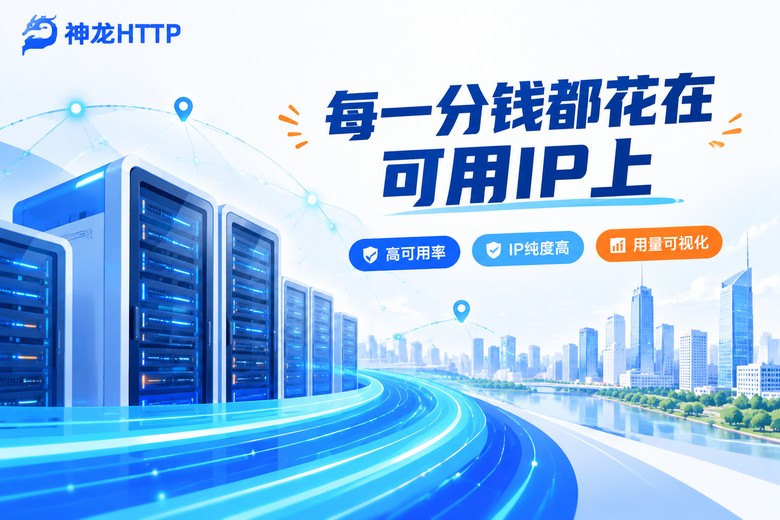 神龙HTTP代理IP高可用与用量监控特色